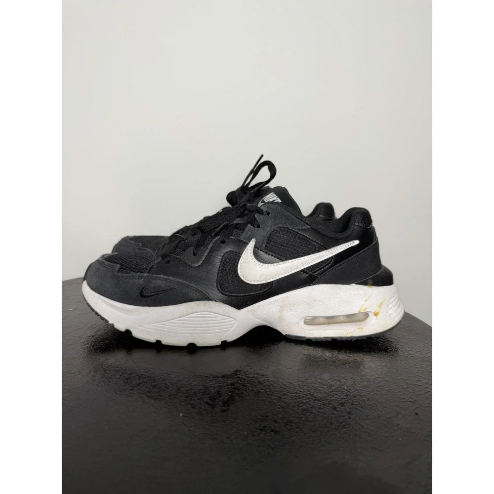New Women's Size 11 Black‎ White Nike Air Max Fusion Running Shoes CJ1671 003